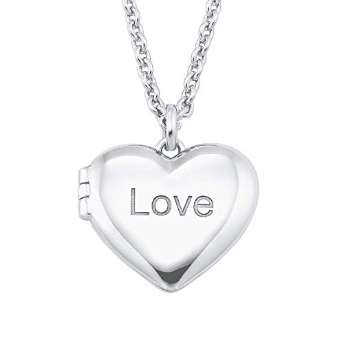 s.Oliver Damen Kette mit Anhänger, Halskette Silber 925 Love Geschenkidee