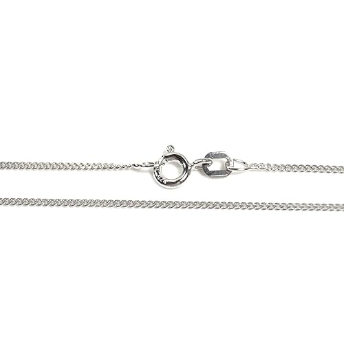 wawaki Basic Silber Kette Baby Panzer Halskette Sterling-Silber 925 Länge 38 cm