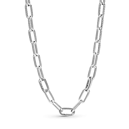 PANDORA ME Link Chain Halskette 45cm aus Sterling-Silber, Kompatibel mit PANDORA ME Armbänder, Höhe: 8,6mm, 399590C00-45