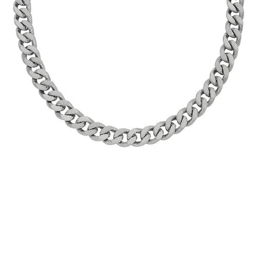 FOSSIL Herrenkette Harlow Linear Texture Chain Edelstahl, JF04696040