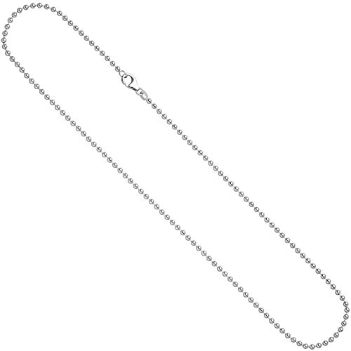 Jobo Damen Kugelkette 925 Silber 3,0 mm 60 cm Halskette Kette Silberkette Karabiner