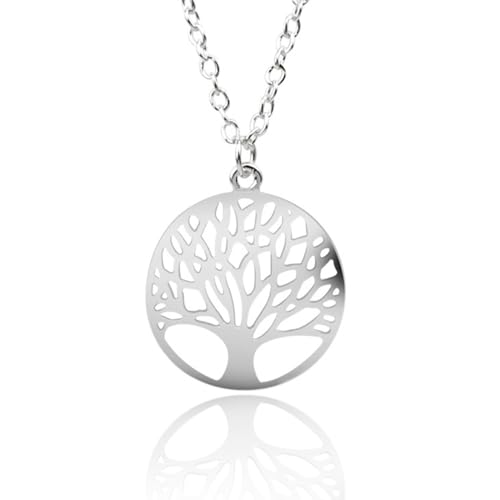OPIURVY Lebensbaum Anhänger, 925 Sterling Silber Lebensbaum Kette, Baum des Lebens Kette, Damen Halskette Baum Des Lebens Geschenke für Frauen, Mutter, Schwester