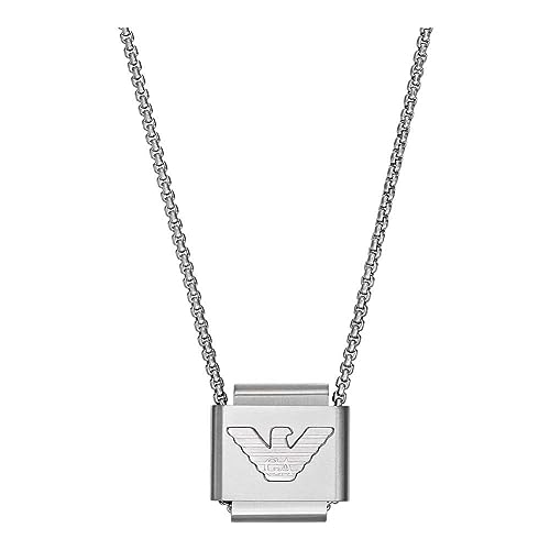 Emporio Armani Halskette Für Männer Essential, Länge: 525mm, Breite: 18.5mm Silber Edelstahl Halskette, EGS2915040