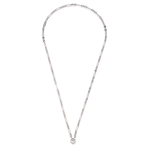 Leonardo Jewels Lenka Halskette, Kette aus Edelstahl mit Clip&Mix Verschluss, silber, 80 cm Länge, Glieder-Kette Damen Schmuck, 022879