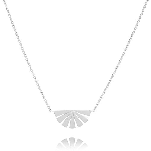 Pernille Corydon Halskette Damen Dawn Silberkette Anhänger Sonnenuntergang Sunset Dämmerung Echtschmuck Silber Länge 42-50 cm - N590s