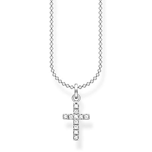 THOMAS SABO Kette Kreuz pavé 925 Sterling Silber KE2069-051-14-L45V