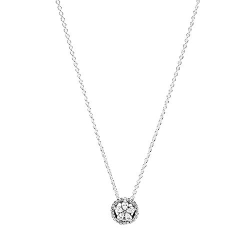 Pandora Funkelnde Schneeflocke Collier-Halskette Sterling-Silber 45 cm
