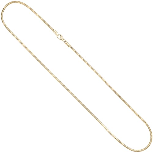 Jobo Damen Goldkette Schlangen-Kette aus 14 Karat 585 Gold 1,9 mm 50 cm