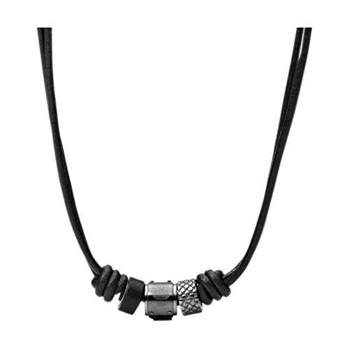 Fossil Halskette Für Männer, Schwarze Edelstahl-Halskette, JF00501797