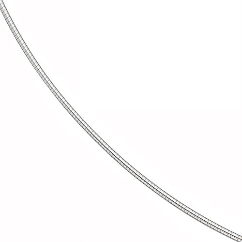 1.2mm Halsreif Reif Kette rund 585 Weißgold Gold 45cm Halskette Halsschmuck