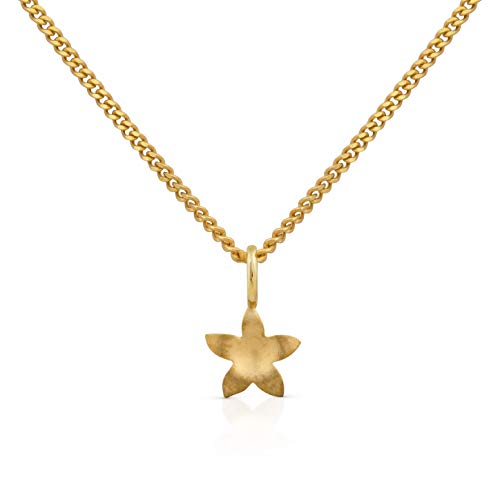 Orolino Damen Anhänger mit Kette 585/- Gold 42/45cm Mattiert gelb 500341461-1