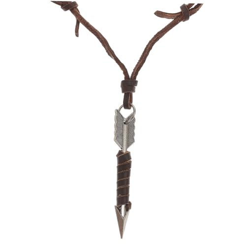 CALLARON Lederkette Mit Verstellbarem Anhänger Retro Handmade Aus Für änner Einfache Und Stilvolle Schmuckoption Für Jeden Anlass