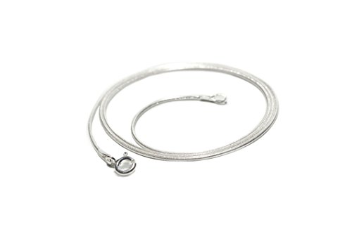 Windalf Zarte Schlangen Halskette EMOTION 50 cm Damen Silberhalskette für Anhänger Schlicht Zart Fein Silberkette 925 Sterlingsilber