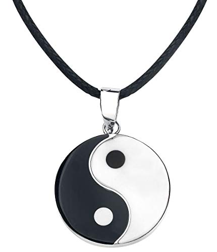 etNox magic and mystic Yin-Yang Halskette schwarz/weiß