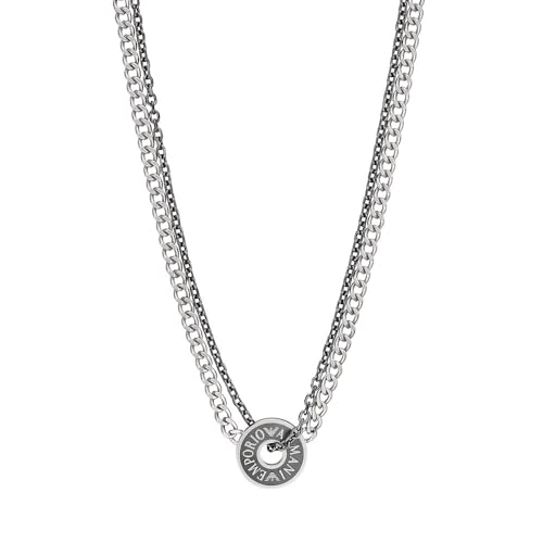 Emporio Armani Herren-Halskette aus silbernem Edelstahl, EGS3093040