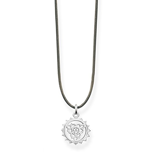 Thomas Sabo Damen-Kette Choker Halschakra 925 Sterling Silber grau LSKE011-401-5-L80v