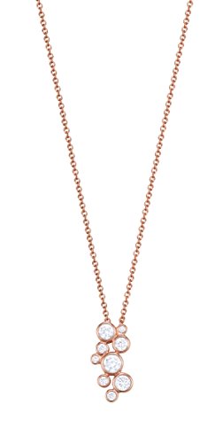 Esprit Essential Damen-Kette mit Anhänger ES-SYMPHONY ROSE 925 Silber rhodiniert Zirkonia transparent