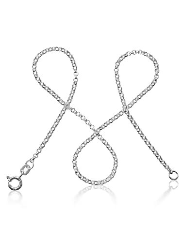 modabilé Erbskette Damen Halskette aus 925er Sterling Silber (70cm I 2mm breit) Silberkette 925 ohne Anhänger Echt Silberne Kette für Frauen Kurz