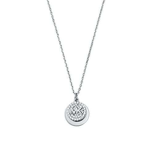 Michael Kors - Premium Halskette aus Sterlingsilber mit für Damen MKC1515AN040, Sterling Silber