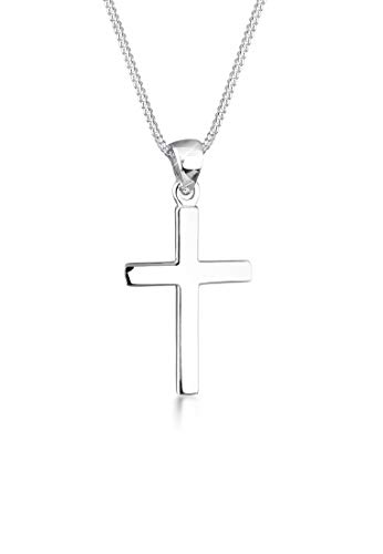 Elli Halskette Damen Kreuz Symbol Basic in 925 Sterling Silber