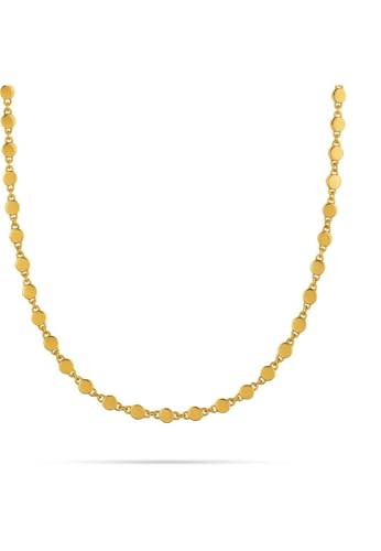JETTE Damen-Kette 925er Silber, recycelt Zirkonia One Size Gelbgold 32028453