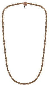 WOOD FELLAS Unisex Deluxe Holz-Perlenkette Wheat 6mm