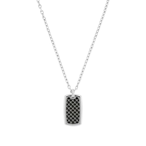 Joop! Kette mit Anhänger Edelstahl Herren Halsschmuck, 50+2 cm, Silber, Kommt in Schmuck Geschenk Box, 2036806