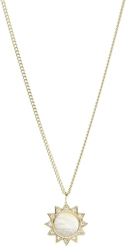 Fossil Halskette Für Frauen Vintage Glitz, Länge: 40 Cm + 5 Cm Verlängerung Gold Edelstahl Halskette, JF03425710