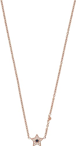 Emporio Armani Halskette Für Frauen Sentimental, Gesamtlänge:400+70mm Verstellbare Kette Größe Des Anhängers: 10X10mm Rose Gold Edelstahl Halskette, EGS2831221