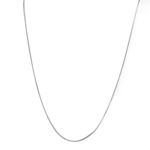 LIUJZZJ Schlangenkette Damen Halskette Silber Silberkette Damen Zarte Silberne Kette Länge 50 cm