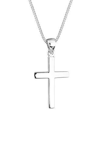 Elli Halskette Kreuz Symbol Basic Religion Sterling