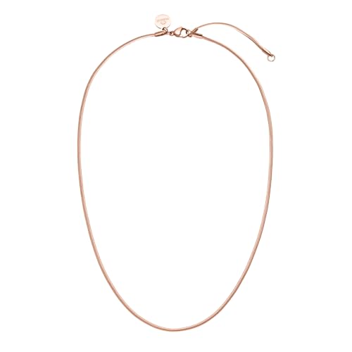 Purelei® Sleeky Halskette, Halskette für Frauen aus Edelstahl mit schlichtem Design, Wasserfeste Kette Perfekt für minimalistische Looks, Lange verstellbar 40-45 cm (Rosegold)