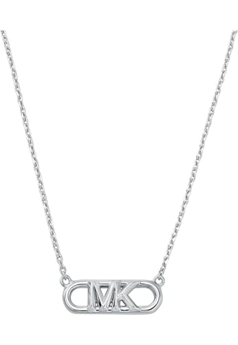 Michael Kors Damen-Halskette mit Premium-MK-Statement-Link-Anhänger aus Sterlingsilber, MKC164200040