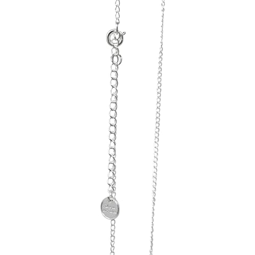 Kette für Engelsrufer oder Halskette, 100 % Frankreich – Halskette versilbert – Schmuck 114 cm mit Verschluss – Geschenk für schwangere...