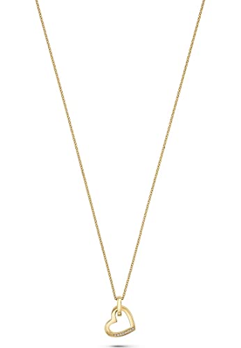 JETTE Damen-Kette 8 Zirkonia One Size, Gold 32010179