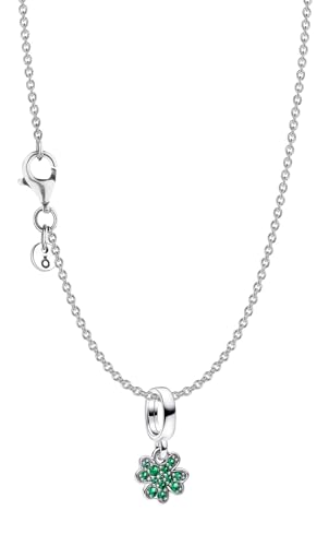 Pandora Damen-Halskette Vierblättriges Kleeblatt Silber Set 15814