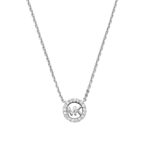 Michael Kors – Damen Premium Kors MK Halskette mit Logo-Anhänger aus Sterlingsilber, MKC1726CZ040