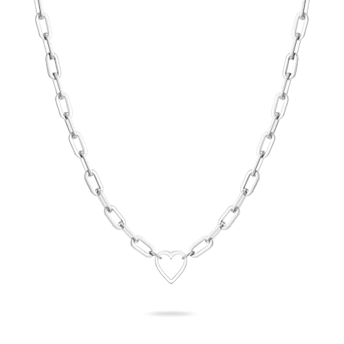 Liebeskind Berlin Damen Halskette LJ-1756-N-45 aus Edelstahl in Silber