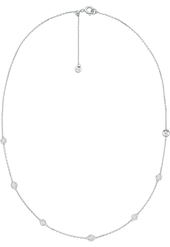Michael Kors – Premium Kors Brilliance Station-Halskette aus Sterlingsilber für Damen, MKC1714CZ040