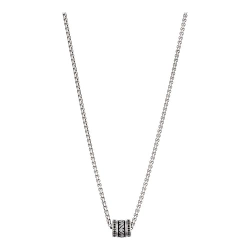 Emporio Armani - Essential Halskette Silberfarbener Edelstahl für Männer EGS2977040