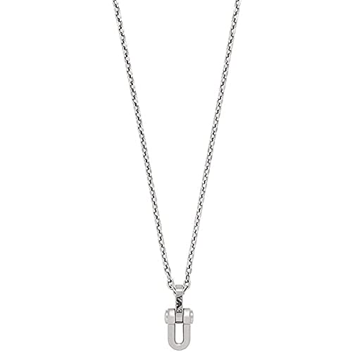 Emporio Armani Halskette Für Männer Mode, L: 525mm, B: 13mm Silber Edelstahl Halskette, EGS2864040