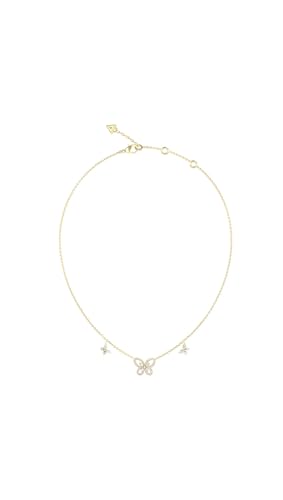 GUESS Damen-Kette Lily Butterfly Goldfarben JUBN05112JWYG