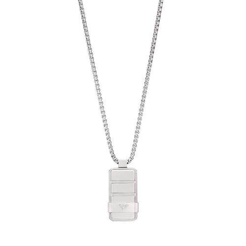 EMPORIO ARMANI Herrenkette Dog Tag Edelstahl, EGS3078040