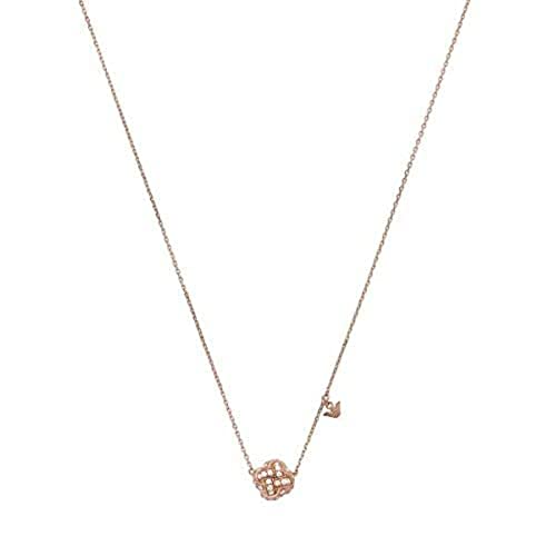 Emporio Armani Halskette Für Frauen, Gesamtlänge: 40Cm + 7Cm Verstellbare Kette Größe Knoten: 9mm Rose Gold Sterling Silber Halskette, EG3537221