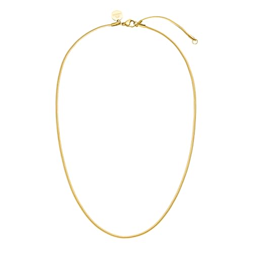 Purelei® Sleeky Halskette, Halskette für Frauen aus Edelstahl mit schlichtem Design, Wasserfeste Kette Perfekt für minimalistische Looks, Lange verstellbar 40-45 cm (Gold)