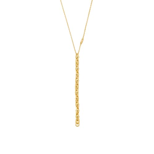 Michael Kors – Premium Astor Link Lariat-Halskette aus goldfarbenem Sterlingsilber für Damen, MKC170700710