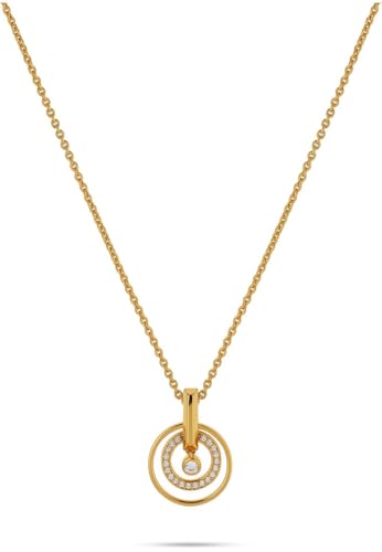 JETTE Damen-Kette 925er Silber, recycelt Zirkonia One Size, Gelbgold 32028444