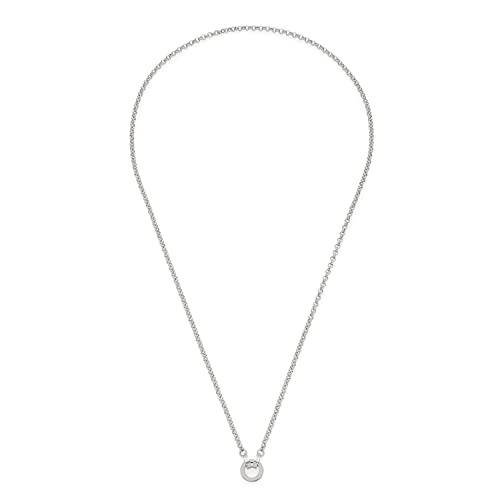 JEWELS BY LEONARDO Halskette Clip & Mix Paola • Erbs-Kette aus silberfarbenem Edelstahl • klassische Basic-Kette mit Ring zum Einhängen von Charms • 70 cm Länge • Geschenk Damen Schmuck • 022148