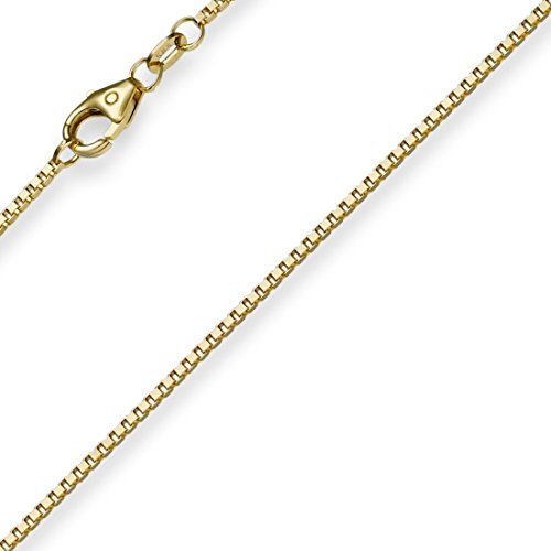 1,1mm Venezianerkette Kette Collier aus 585 Gold Gelbgold 50cm Unisex