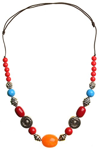 BUDDHAFIGUREN/Billy Held Tibeter Halskette bunt 9 - Ethno-Schmuck - Kette